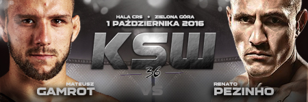 Renato „Pezinho” rywalem Mateusza Gamrota na KSW 36