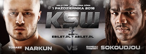 Sokoudjou rywalem Narkuna na KSW 36
