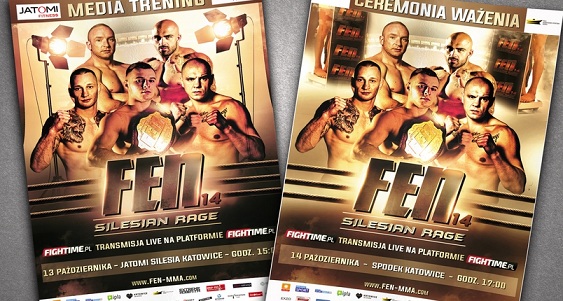 FEN 14 Silesian Rage: media trening i ceremonia ważenia