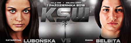 KSW36: Diana Belbita pokonała Lubońską w zdecydowany sposób