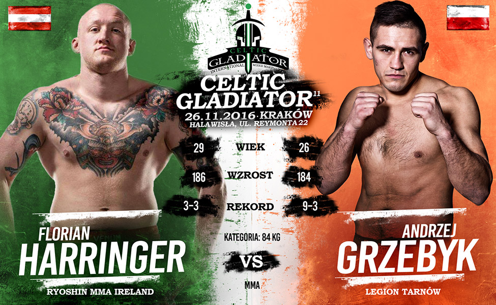 Andrzej Grzebyk zmierzy się z Florianem Harringerem na Celtic Gladiator 11