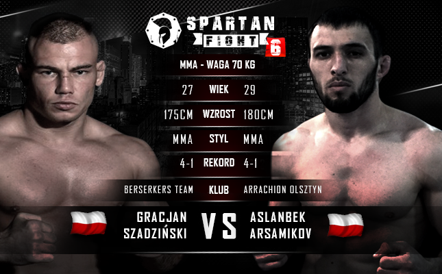 GRACJAN SZADZIŃSKI ZMIERZY SIĘ Z ASLANBEKIEM ARSAMIKOVEM