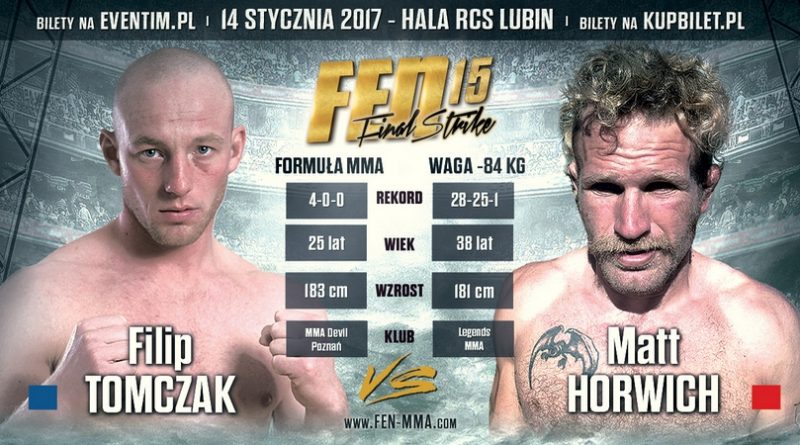 Matt Horwich vs Filip Tomczak na FEN 15 Final Strike
