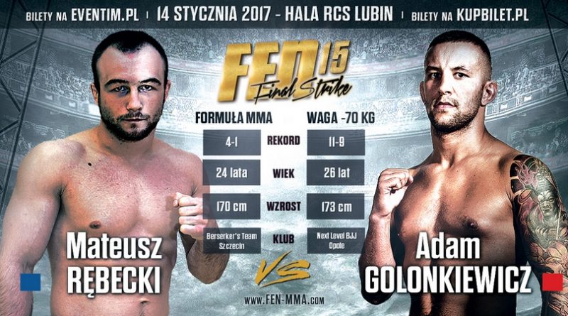 Rodrigo kontra Chińczyk w karcie walk FEN 15 Final Strike