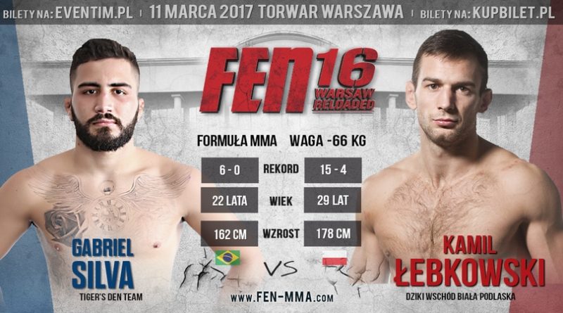 Silva vs Łebkowski w walce wieczoru FEN 16 Warsaw Reloaded