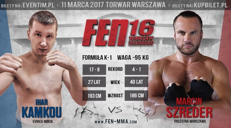 Kamkou rywalem Szredera na gali FEN 16 Warsaw Reloaded