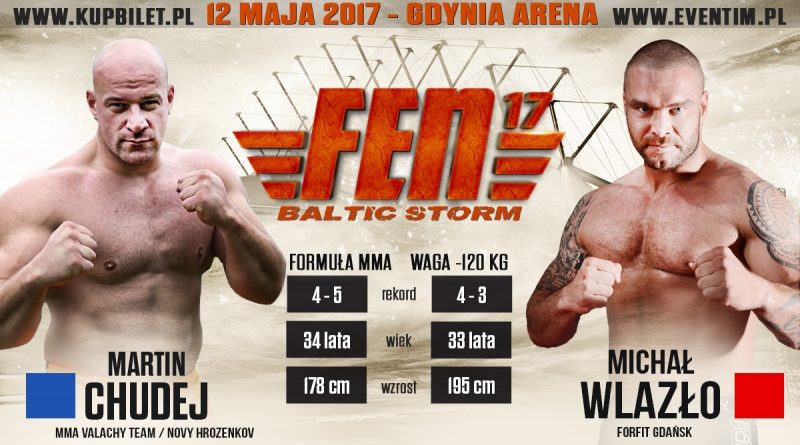 Chudej rywalem Wlazło na gali FEN 17 w Gdyni