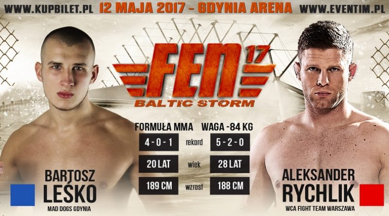 Rychlik vs Leśko kolejną walką FEN 17 Baltic Storm