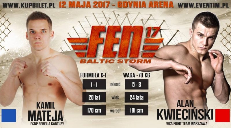 Kwieciński vs Mateja w karcie walk FEN 17 Baltic Storm