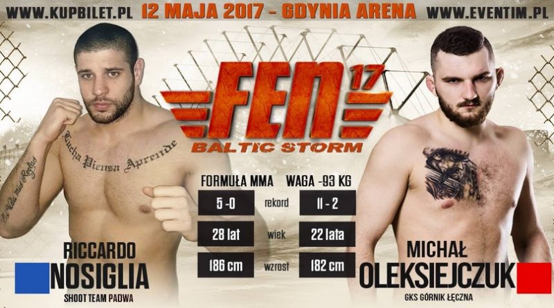 Oleksiejczuk vs Nosiglia na gali FEN 17 Baltic Storm