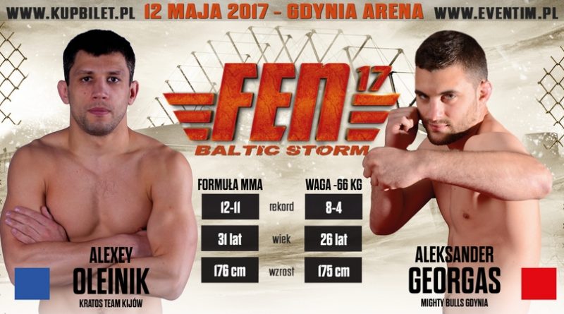Kontuzja Kowalewicza, Oleinik vs Georgas na FEN 17 Baltic Storm