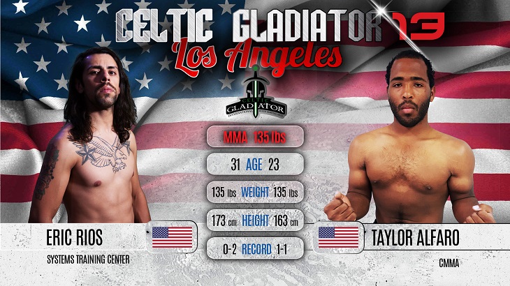 Erick Rios vs Taylor Alfaro na Celtic Gladiator 13 Los Angeles
