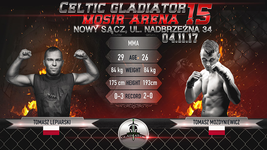 CELTIC GLADIATOR 15: Tomasz Lepiarski Vs. Tomasz Mozdyniewicz