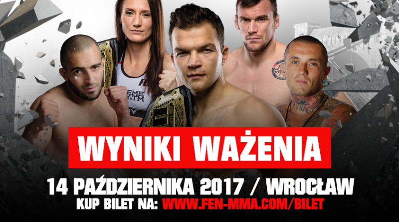 FEN 19: Wyniki ceremonii ważenia