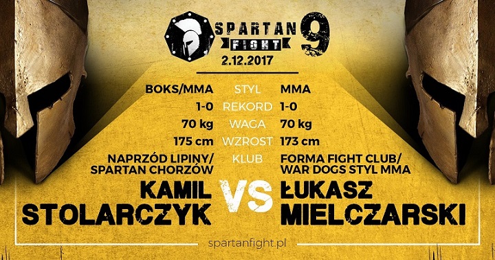 Pojedynek w formule MMA w wadze do -70kg podczas Gali Spartan Fight 9