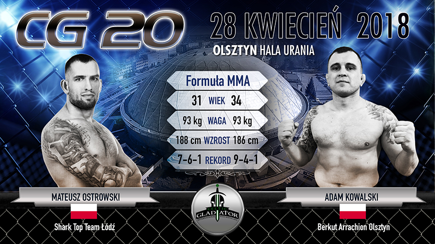 Mateusz Ostrowski vs Adam Kowalski – Celtic Gladiator 20