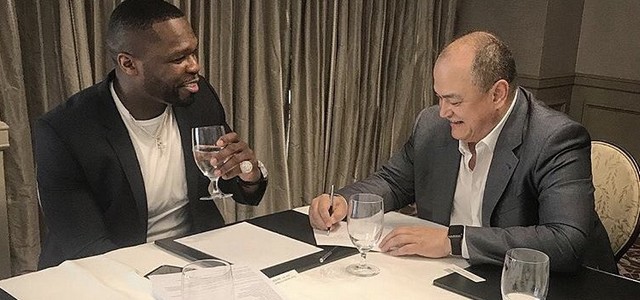 BELLATOR: 50 CENT SPOTKAŁ SIĘ Z SCOTTEM COKEREM