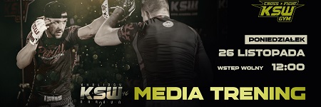 MEDIA TRENING PRZED KSW 46 W PONIEDZIAŁEK W KSW CROSS FIGHT GYM
