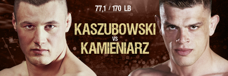 KRYSTIAN KASZUBOWSKI SKRZYŻUJE RĘKAWICE Z JAKUBEM KAMIENIARZEM NA KSW 55