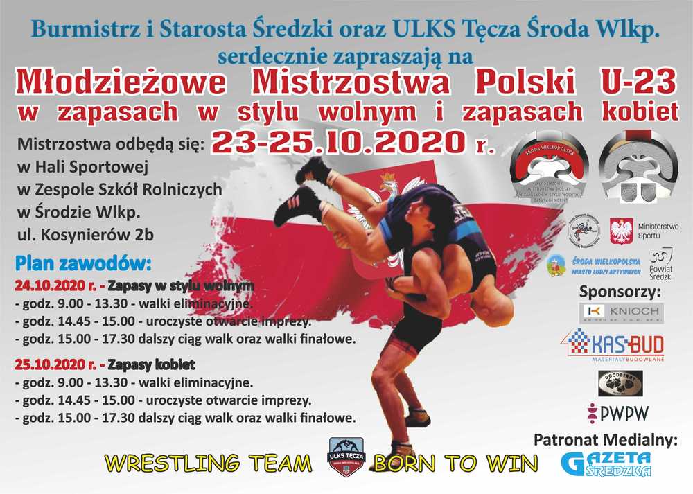 Młodzieżowe Mistrzostwa Polski w zapasach w stylu wolnym i w zapasach kobiet