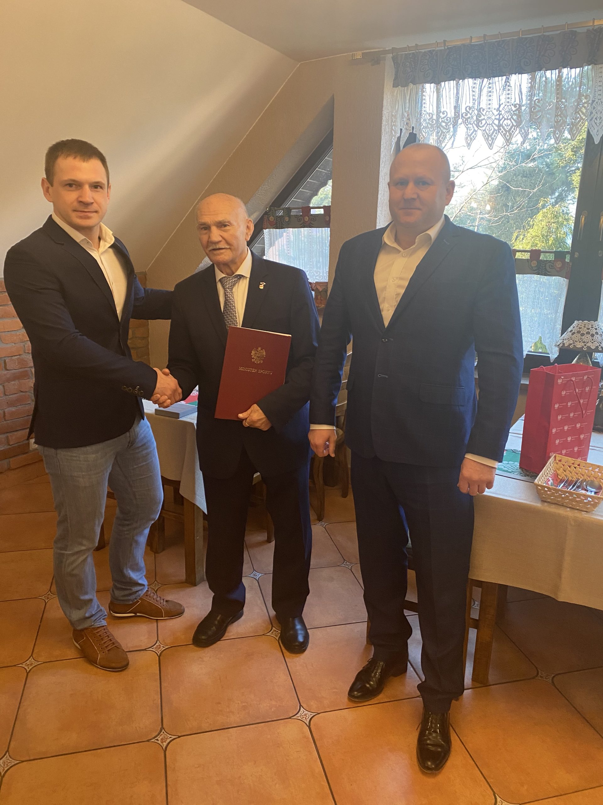 Spotkanie Prezesa PZB Grzegorza Nowaczka i Wiceprezesa ds. Boksu Zawodowego z legendą boksu Marianem Kasprzykiem