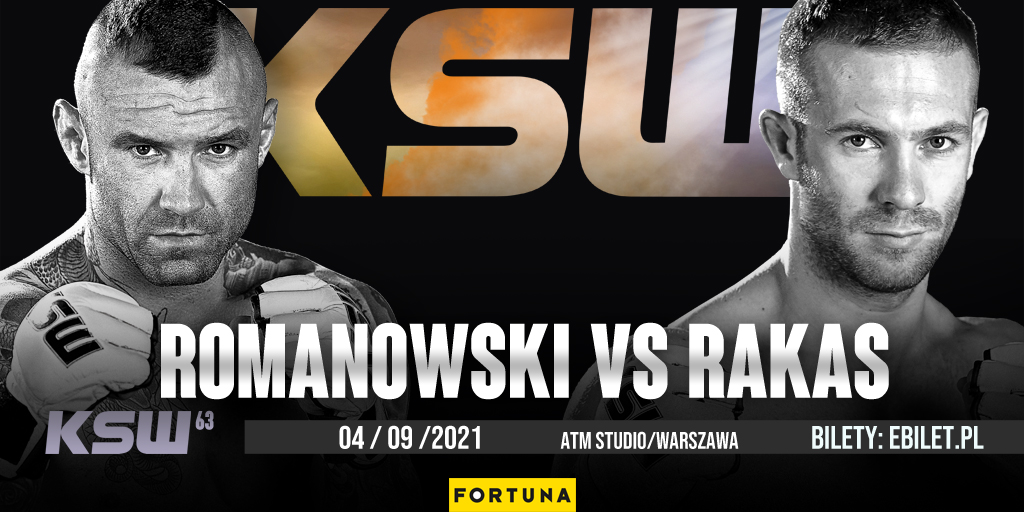 TOMASZ ROMANOWSKI ZMIERZY SIĘ Z ALEKSANDAREM RAKASEM NA KSW 63