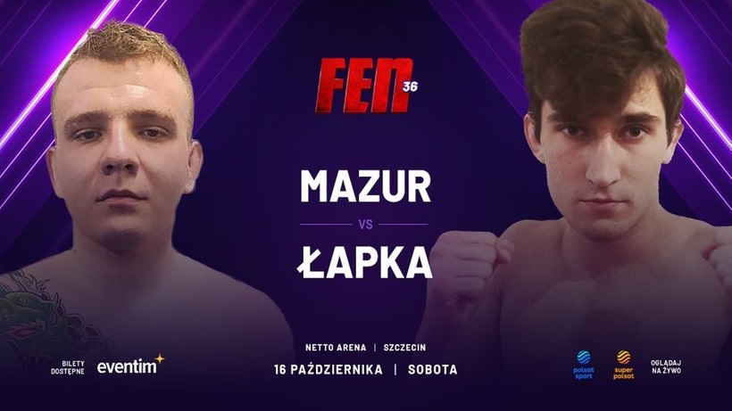 ŁAPKA Z MAZUREM KOLEJNYM POJEDYNKIEM SEMI-PRO NA FEN 36