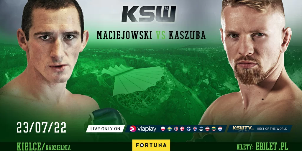 STARCIE MACIEJOWSKI VS KASZUBA OTWORZY GALĘ KSW 72 W KIELCACH