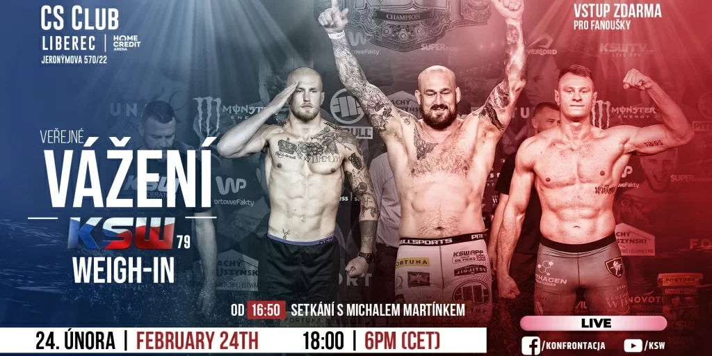 PORANNE WYNIKI I OFICJALNA CEREMONIA WAŻENIA PRZED KSW 79