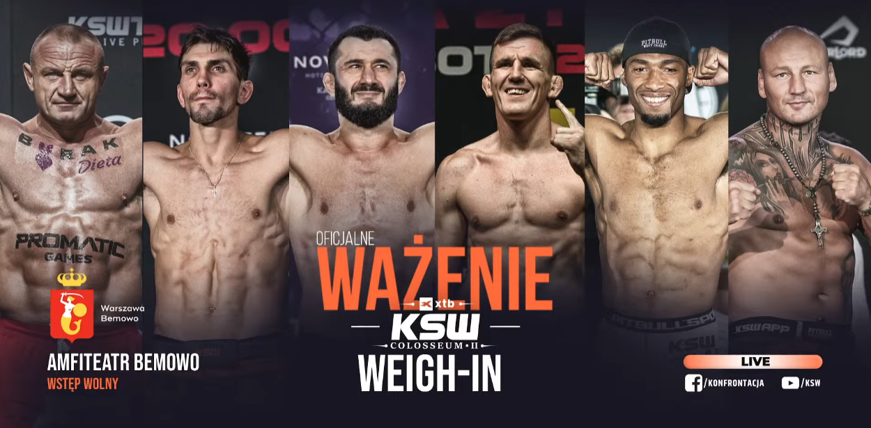 XTB KSW Colosseum 2: Weigh-in | Ważenie oraz Q&A z Radosławem Paczuskim