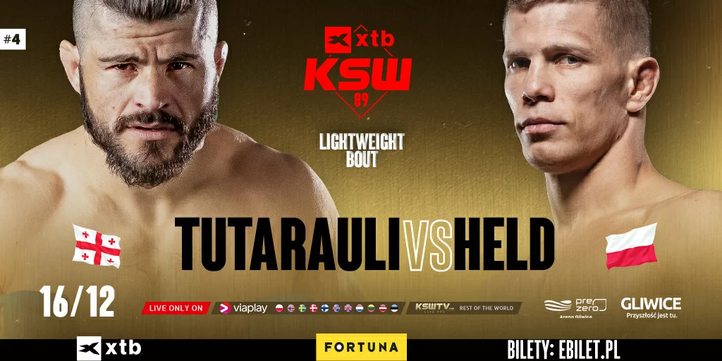 RAULI TUTARAULI PRZYWITA W KSW MARCINA HELDA PODCZAS XTB KSW 89