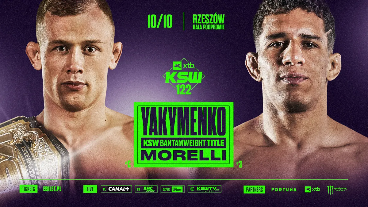 Yakymenko vs. Morelli! Drugie starcie o pas na gali XTB KSW 122