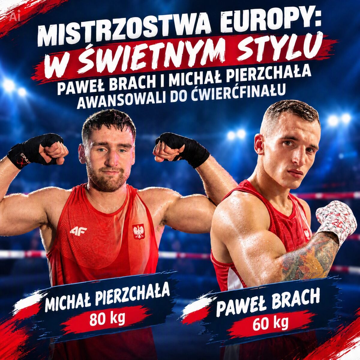 Mistrzostwa Europy: w świetnym stylu Paweł Brach i Michał Pierzchała awansowali do ćwierćfinału