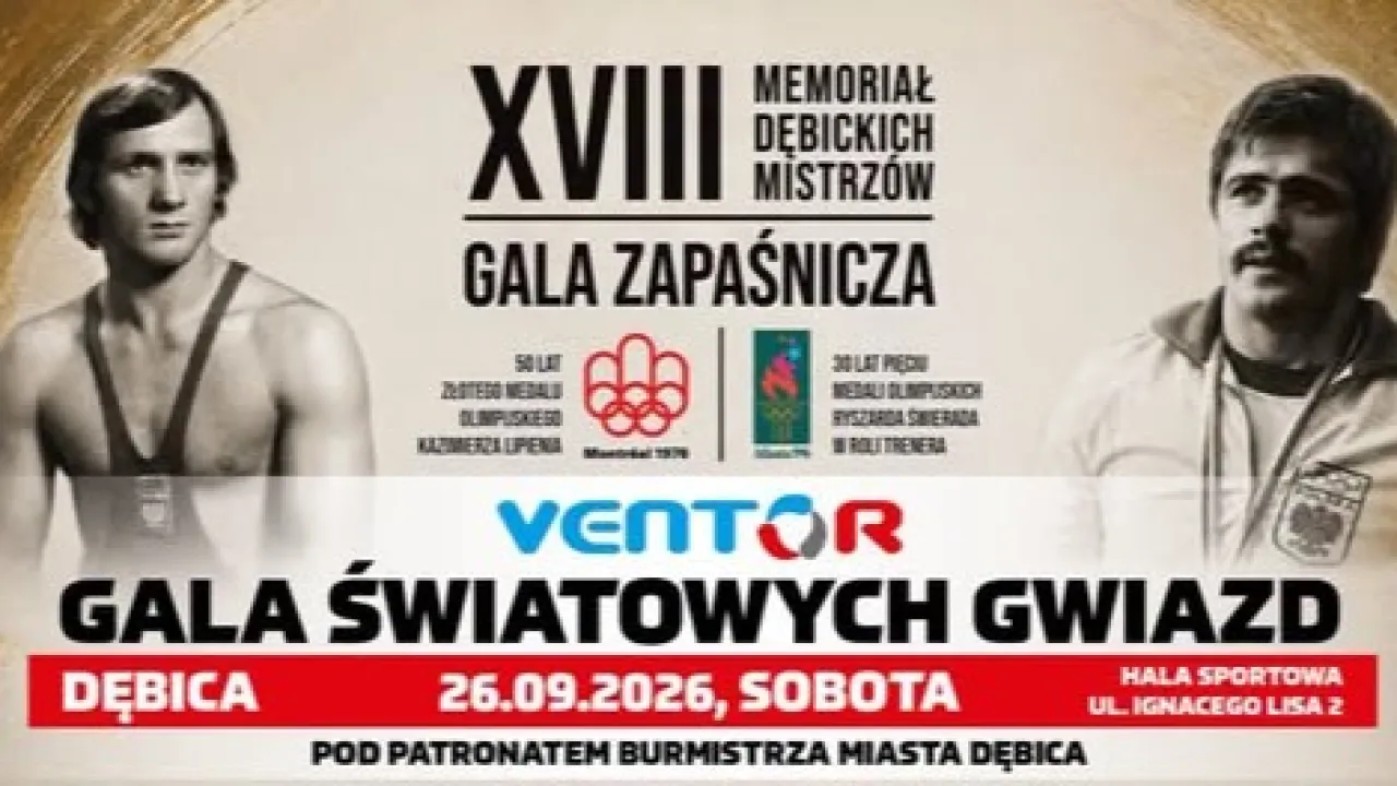 Już 26 września Dębica stanie się areną wielkich międzynarodowych zapasów!