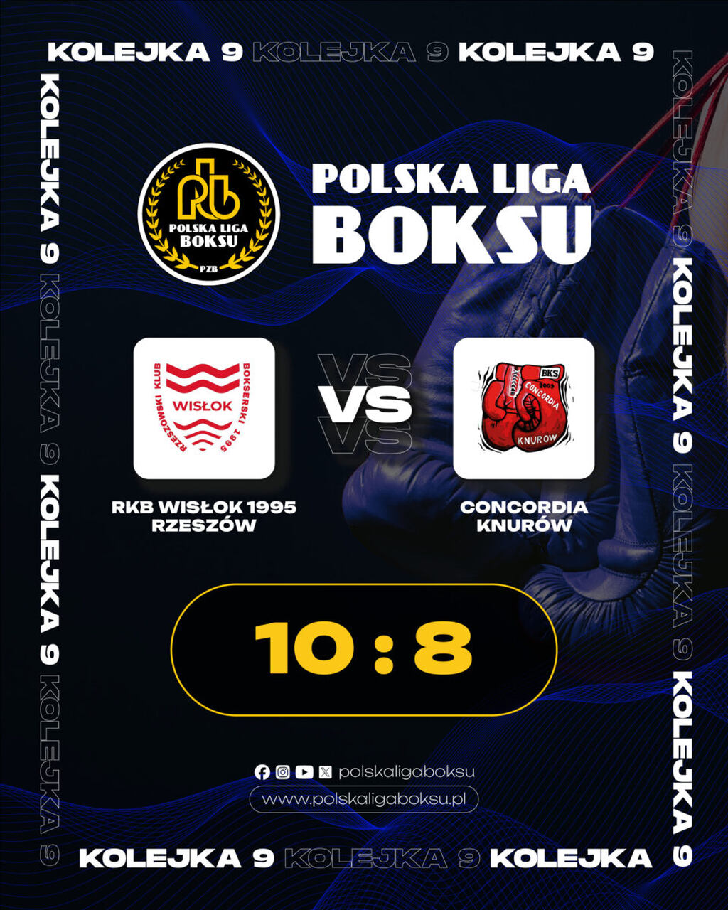 Polska Liga Boksu: Wisłok zrewanżował się osłabionej kadrowo Concordii