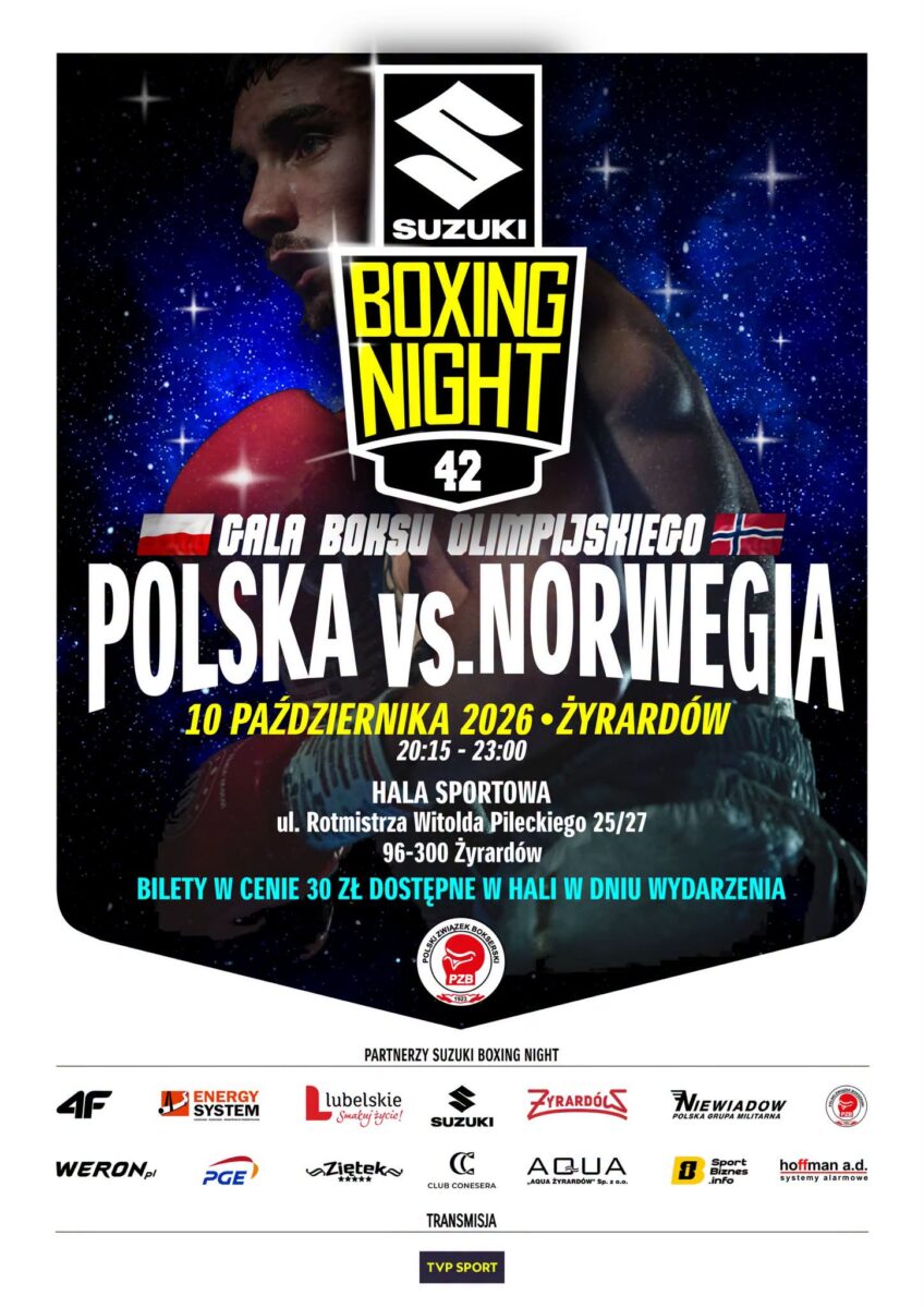 Suzuki Boxing Night 42: gale w Żyrardowie to już tradycja