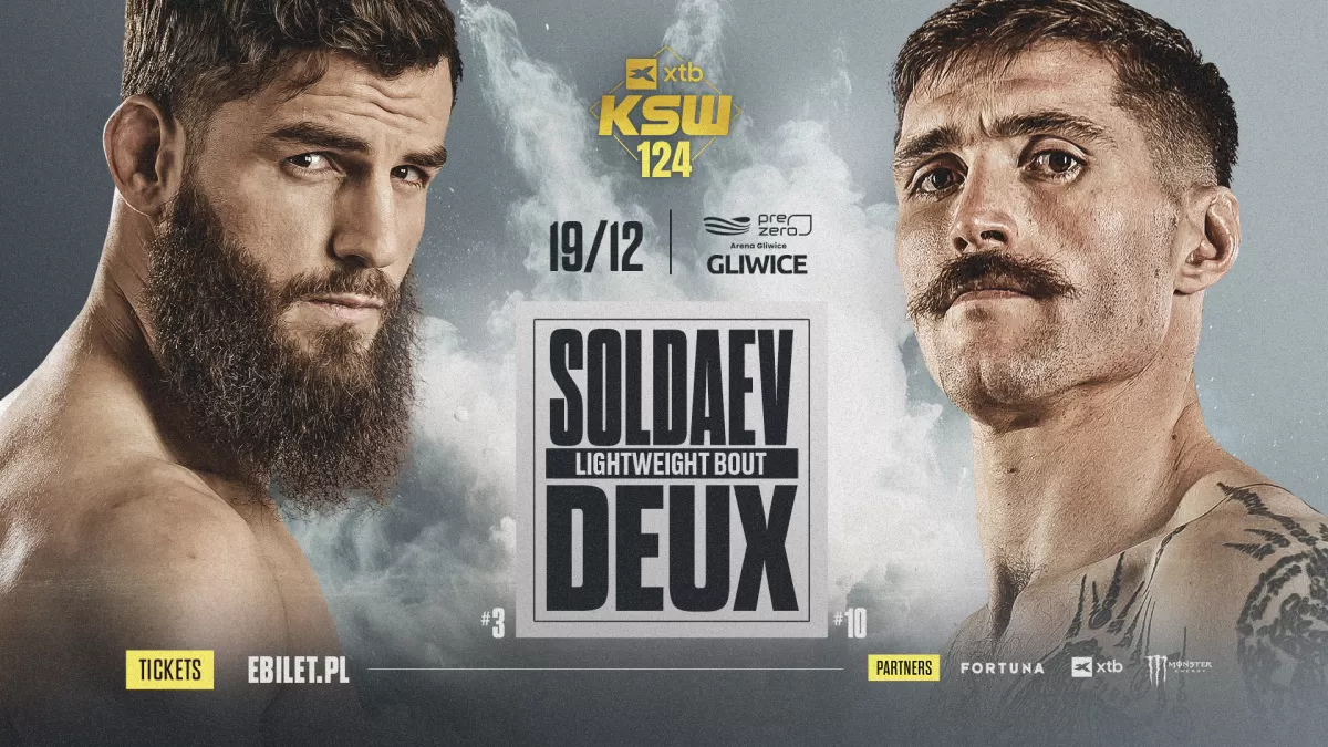 Adam Soldaev vs. Hugo Deux na gali XTB KSW 124
