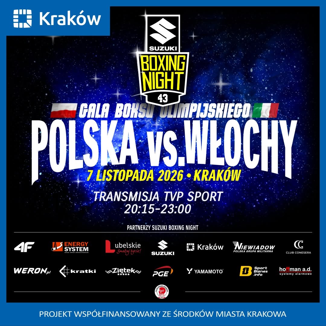 Suzuki Boxing Night 43: Mistrzowie i Wicemistrzowie Włoch na ringu w Krakowie